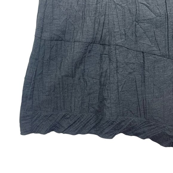 Asymmetrical textured skirt dark grey sz38  goth style ERIC ALEXANDRE - Picture 8 of 16